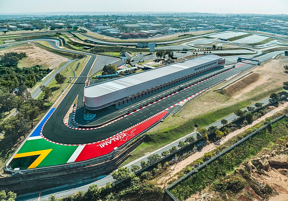 Una imagen del trazado de Kyalami, en Sudáfrica