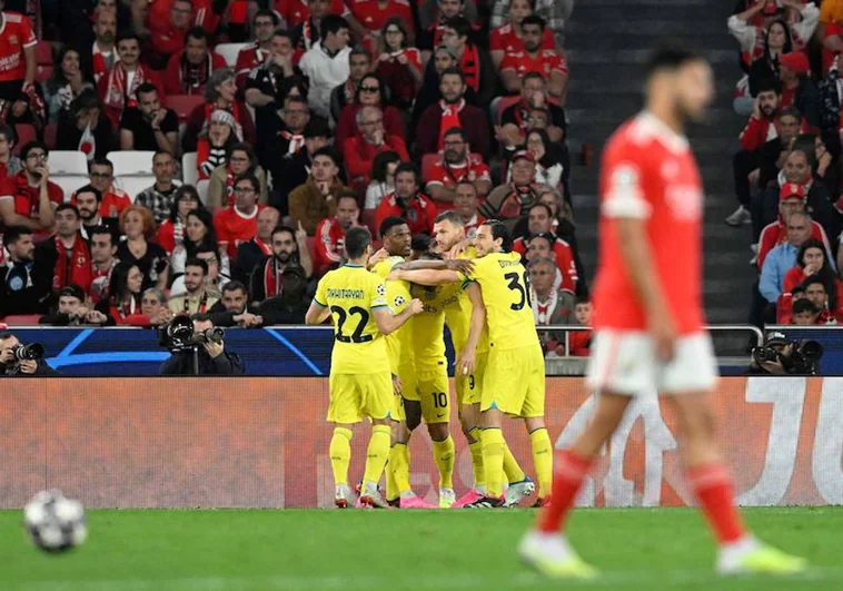 El Benfica se cae ante un Inter de trazo grueso