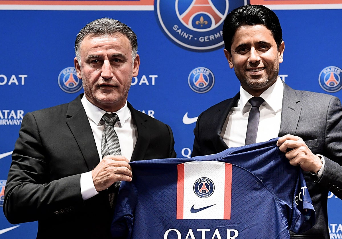Galtier, durante su presentación como técnico del PSG