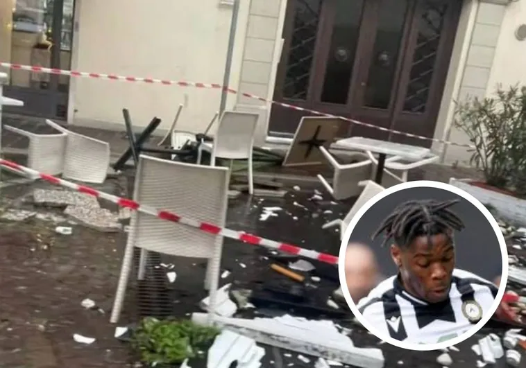 Un jugador del Udinese estrella su coche de madrugada  contra un bar