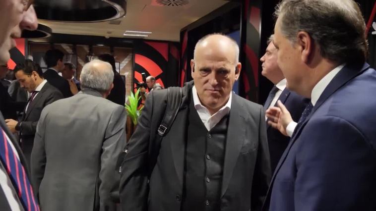 Tebas cree que Laporta "no ha aclarado nada" y ve "inentendibles" los pagos a Negreira