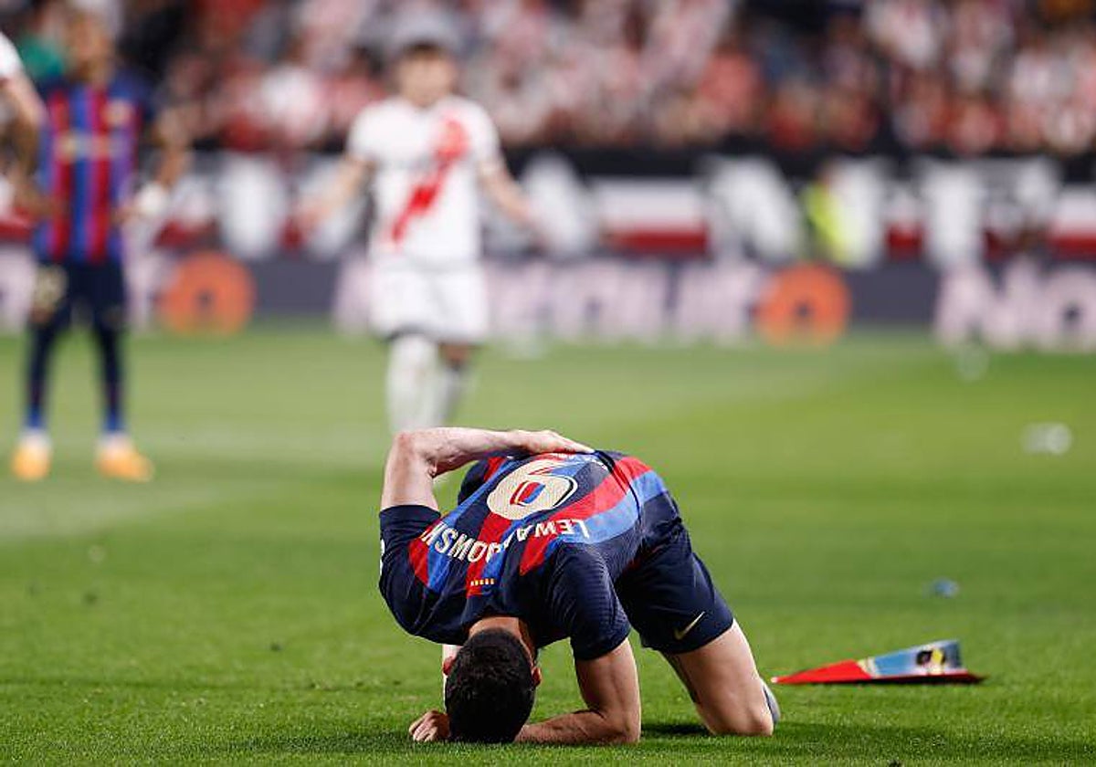 Lewandowski, el miércoles en Vallecas