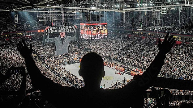 El Stark Arena, durante un partido del Partizan