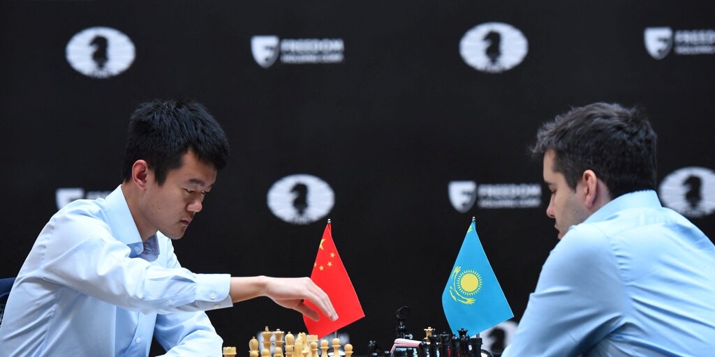 Ding Liren, the first Chinese chess champion after defeating Nepo in the tiebreaker