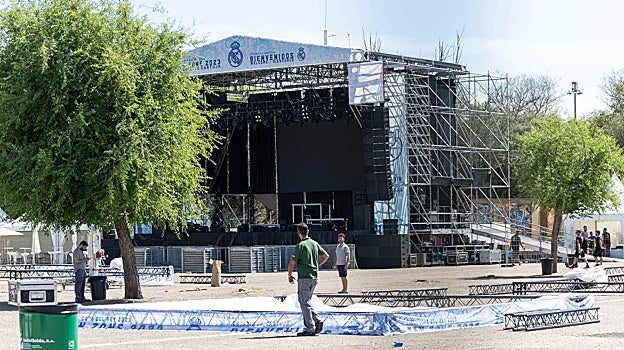 Fan zone del Real Madrid en el Parque del Alamillo