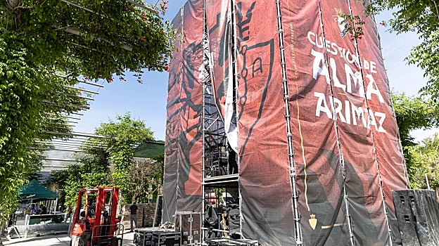 Fan zone de Osasuna en el Parque Magallanes