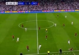 El vídeo de la acción previa al 1-1 que ha enervado a los hinchas madridistas... y a Ancelotti
