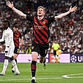 De Bruyne amaina el fervor del Santiago Bernabéu