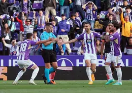 El Valladolid pide la inhabilitación del árbitro que le anuló el gol