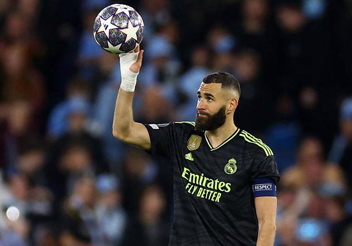 Benzema, decepcionado y ausente en Manchester