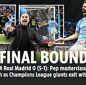 La prensa internacional atiza al Real Madrid tras la derrota ante el City: «Reducidos a conos»