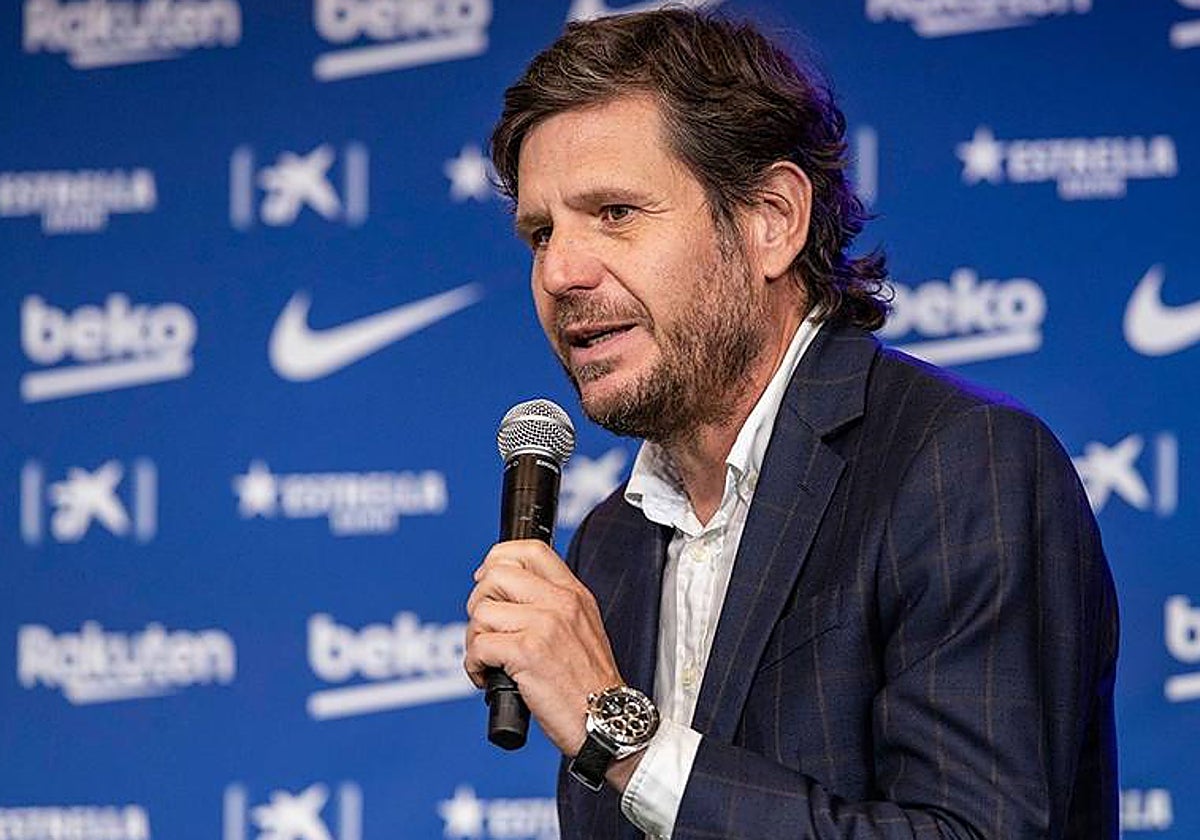 Mateu Alemany, en un acto del Barcelona