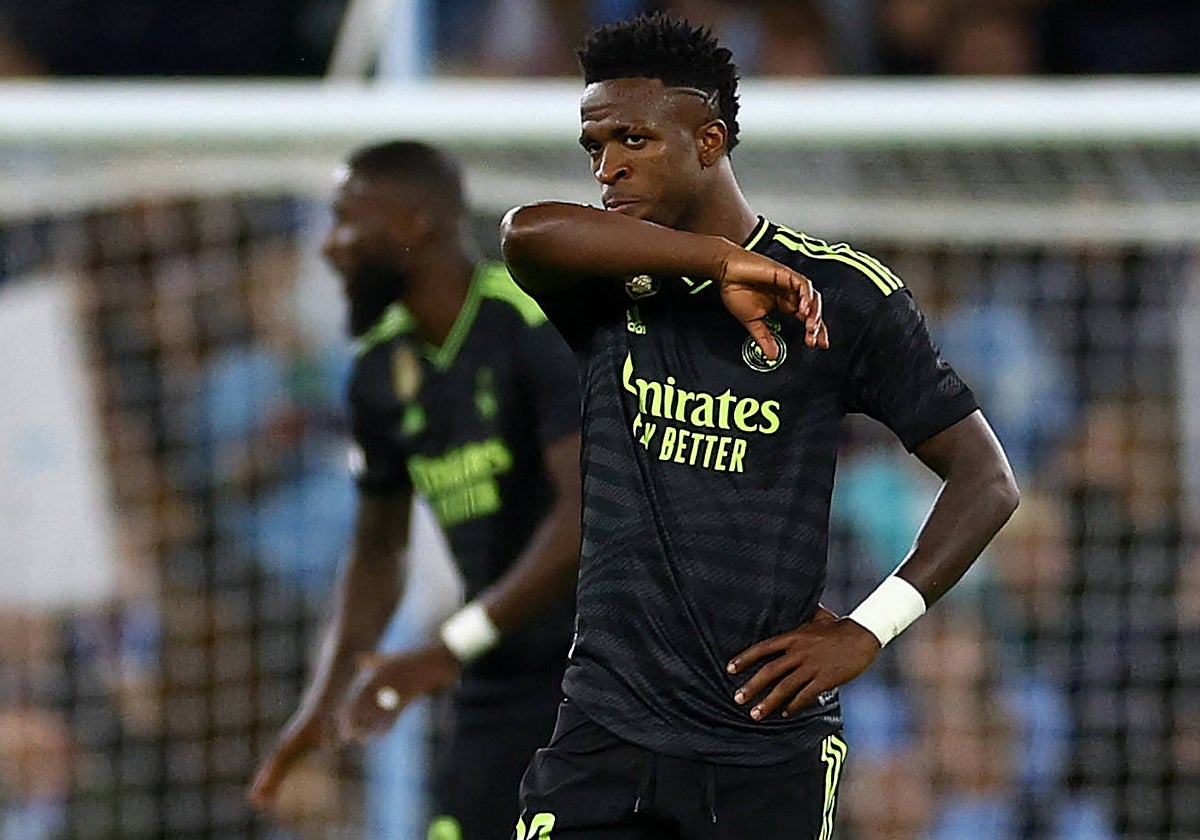 Vinicius tras encajar uno de los goles del City