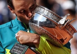 Los 14 mordiscos de Rafael Nadal en Roland Garros