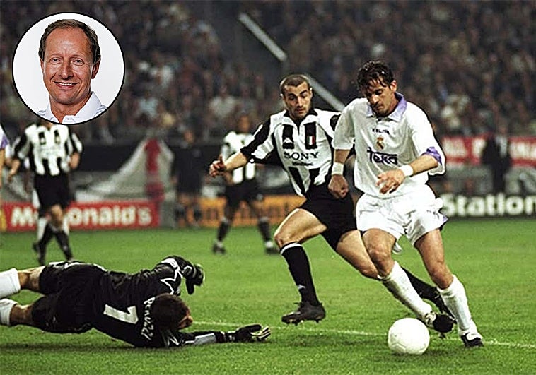 Mijatovic, en el momento de marcar el gol de la Septima