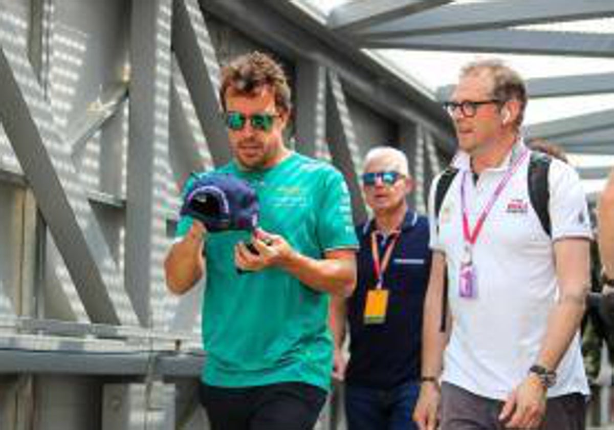 Alonso, en el circuito de Mónaco