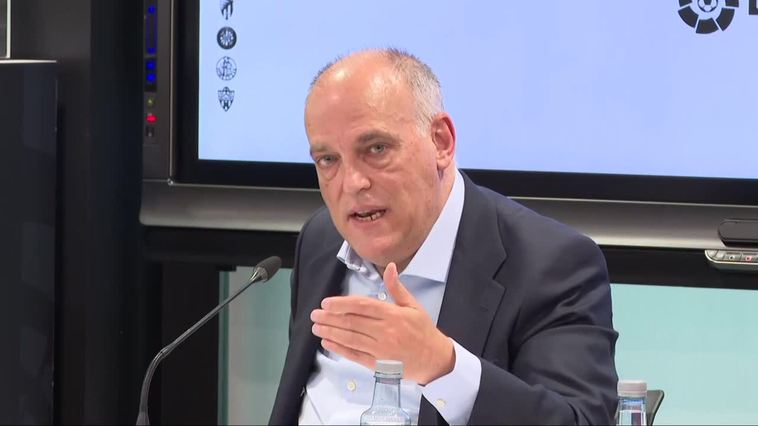 Tebas: "Con competencias, estamos seguros de que en seis meses resolvemos este problema"