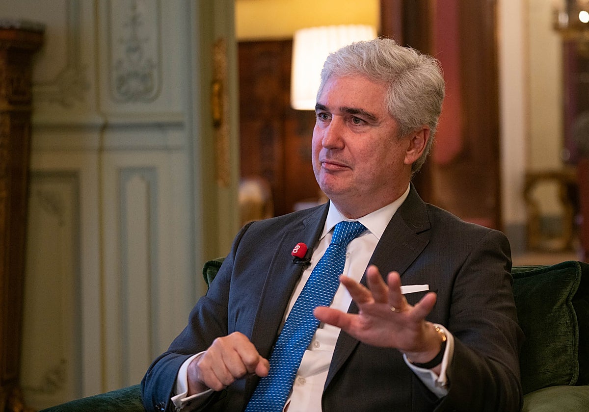 El embajador de Brasil, Orlando Leite Ribeiro, durante la entrevista