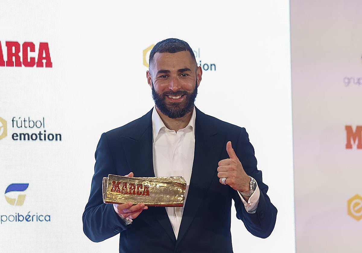 Karim Benzema recibe el Marca Legndso