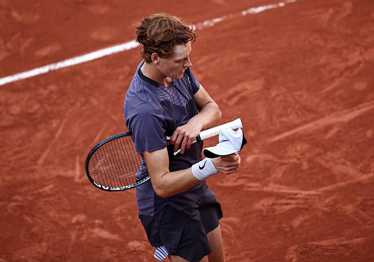 Jannik Sinner, durante el partido ante Altmaier