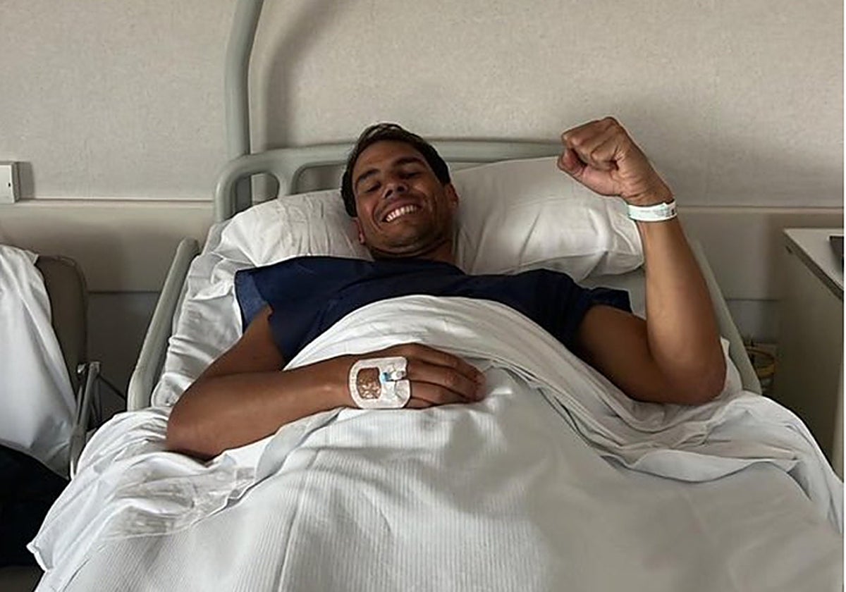 Nadal, tras su operación en el psoas