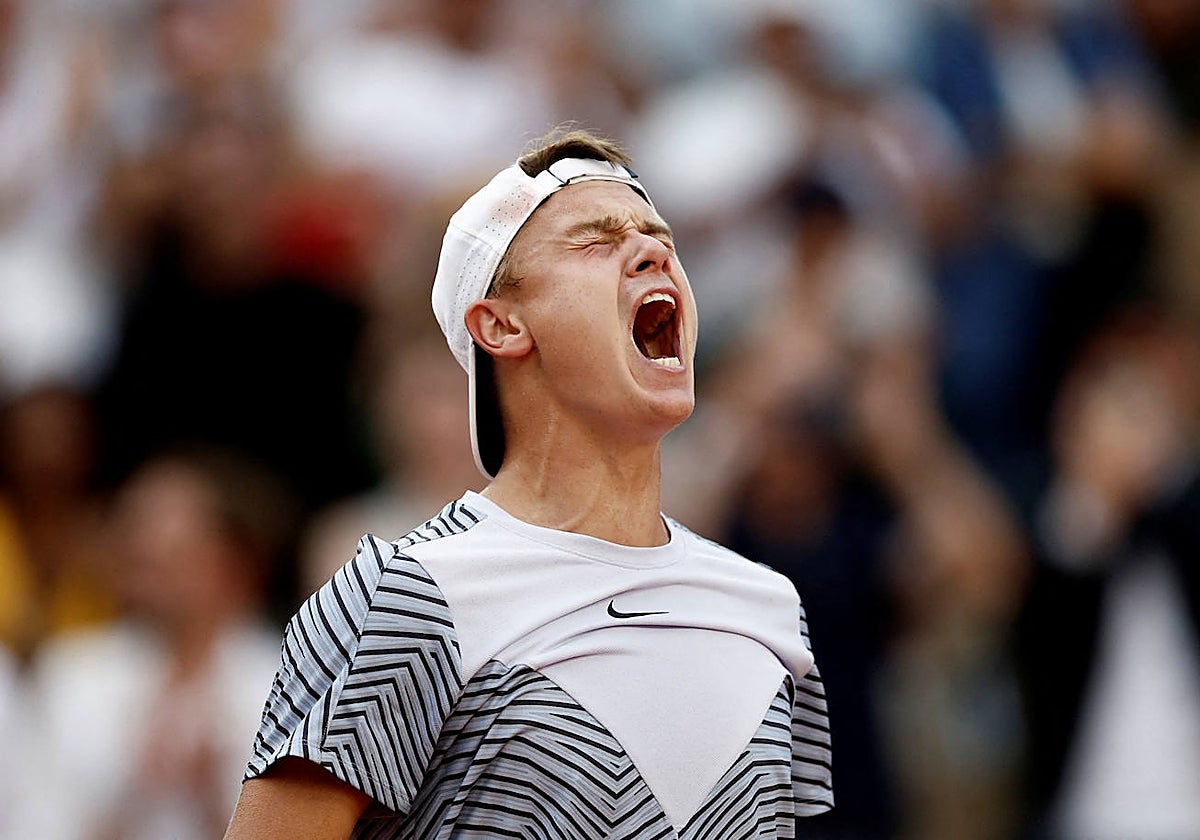 Holger Rune tras ganar a Cerúndolo