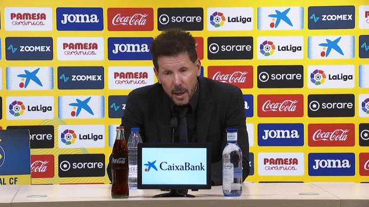 Simeone: "Es muy difícil explicar algo que se ve en la televisión muy claro"