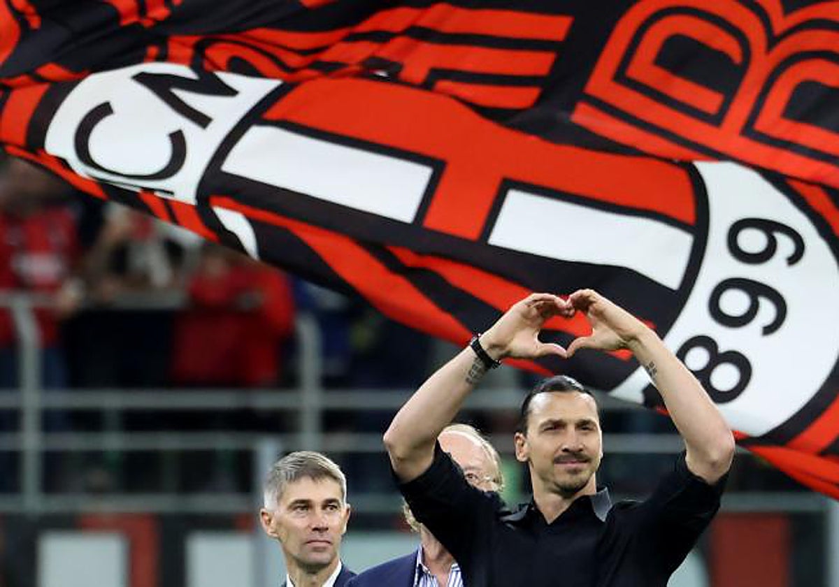 Zlatan ibrahimovic se despidió de la afición de AC Milan este domingo