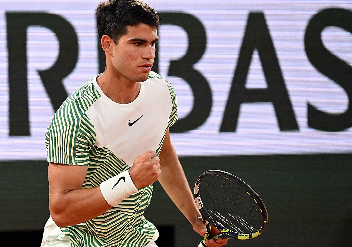 Carlos Alcaraz, en Roland Garros