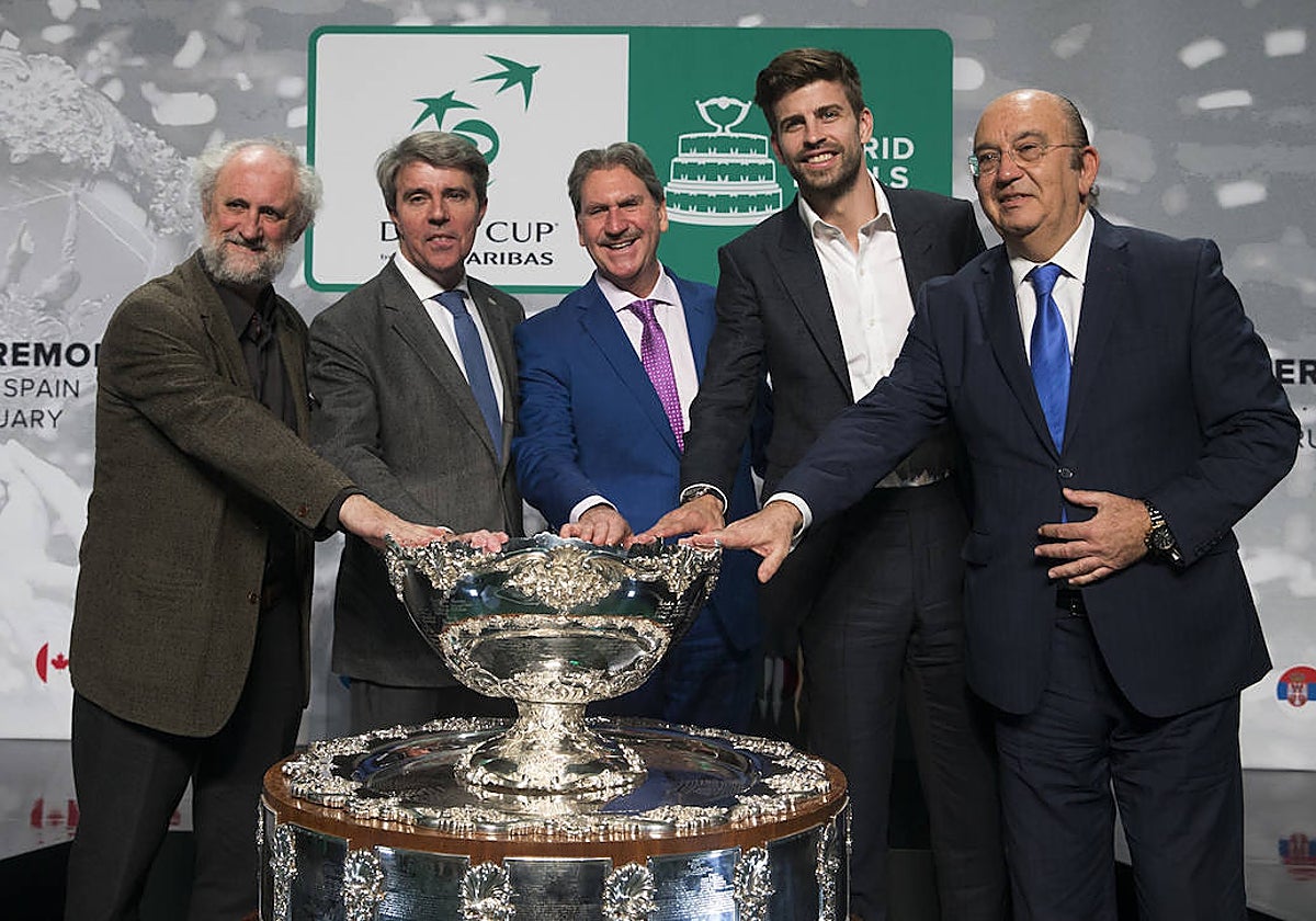 Piqué, en la presentación de «su» Copa Davis