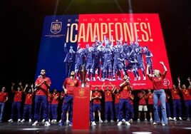 Celebración de España tras ganar la Nations League: fiesta y actuaciones en directo en el Wizink hoy