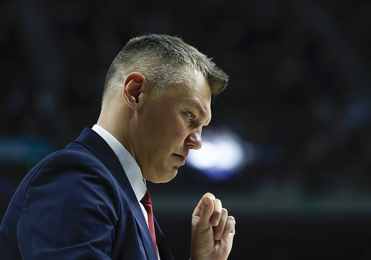 Jasikevicius, durante el tercer partido de la final de la ACB