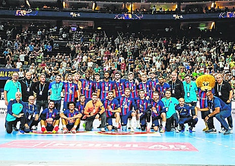 Imagen secundaria 1 - El Barça ganó las ligas de baloncesto, balonmano y hockey patines con gran superioridad