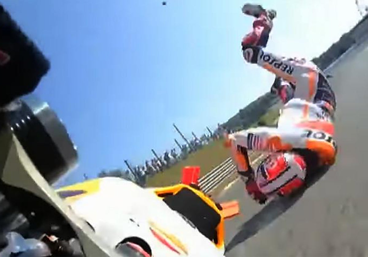 Marc Márquez sufre una caída