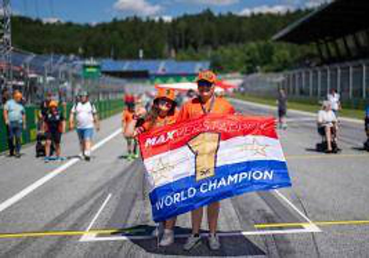 Aficionados neerlandeses, en el Red Bull Ring