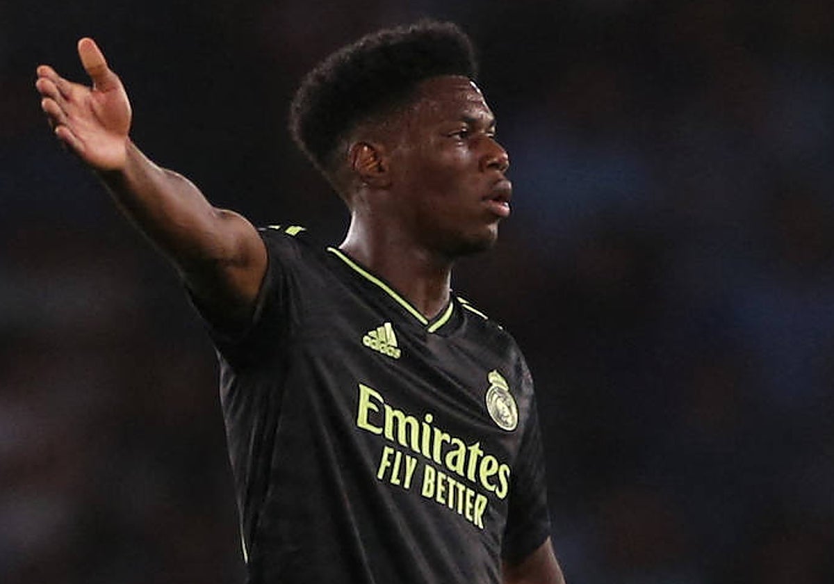 Tchouameni, en un partido del Real Madrid