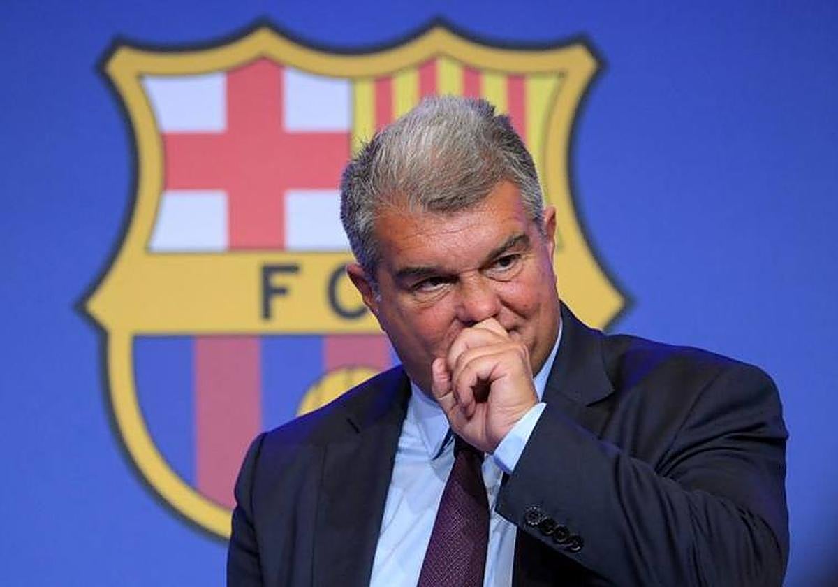 El presidente del Barça, Joan Laporta