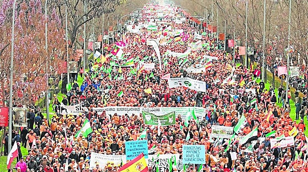 Movilización del 20 de marzo de 2022 en Madrid, una de las más multitudinarias