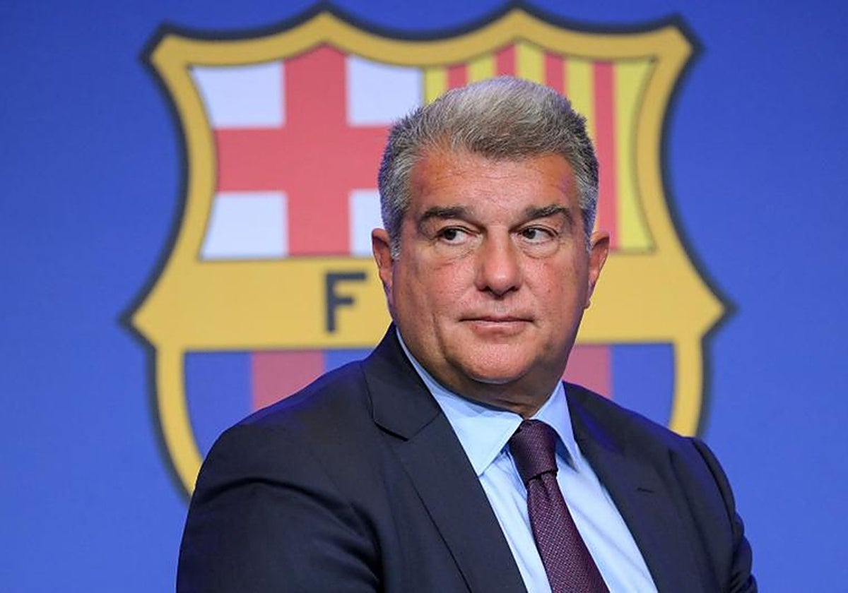 Laporta, en un acto del Barcelona