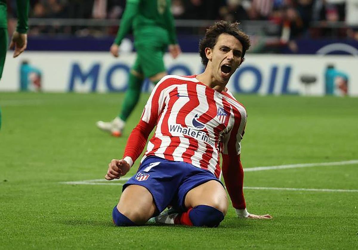 El delantero portugués del Atlético de Madrid João Félix