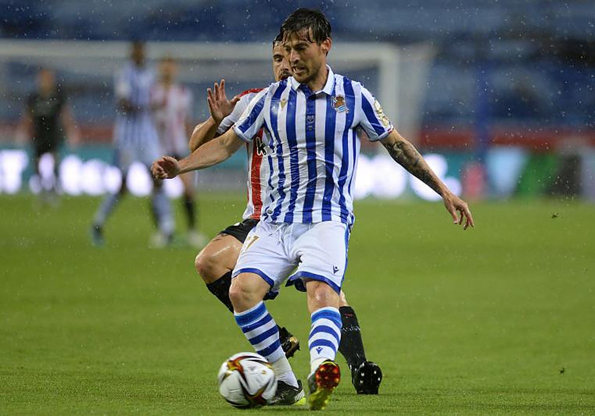 David Silva, en la final de Copa del Rey ante el Athletic Club