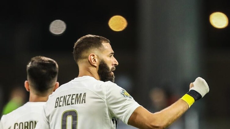 Benzema debuta en Arabia a lo grande