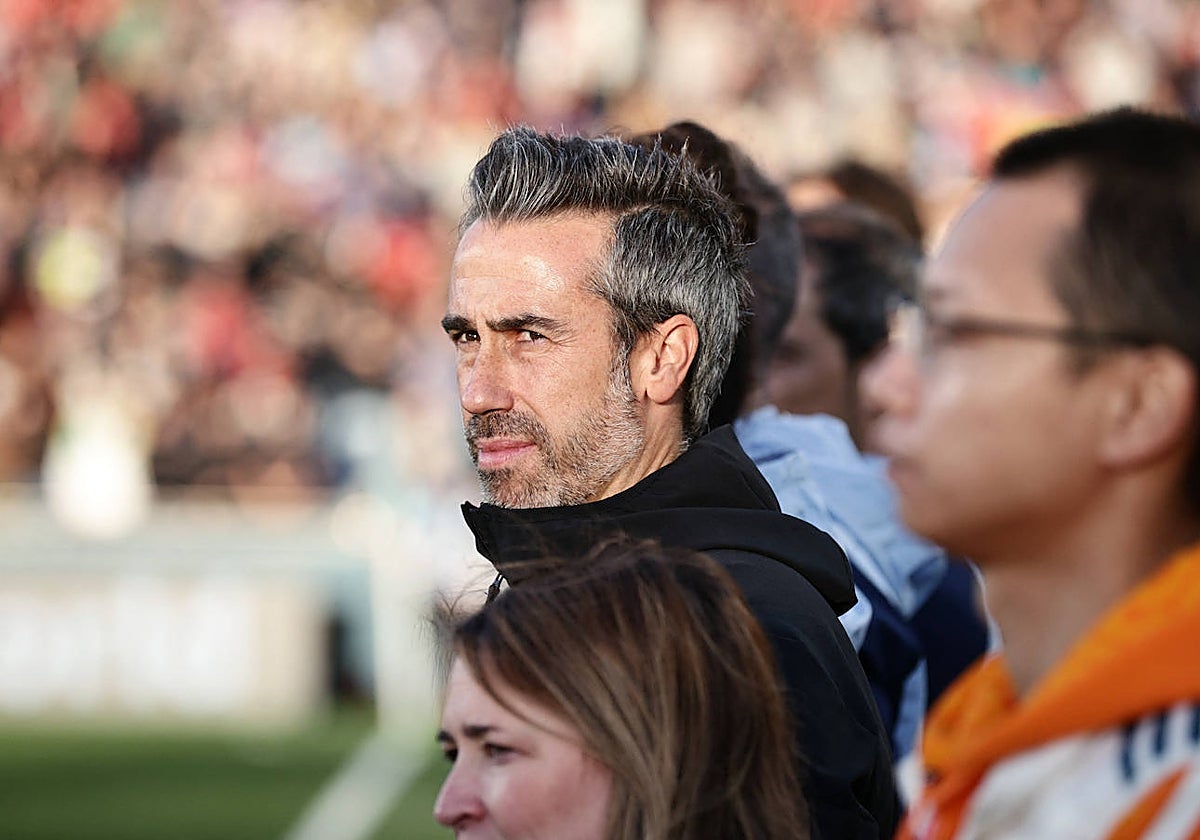 Jorge Vilda, antes del pitido inicial ante Suiza