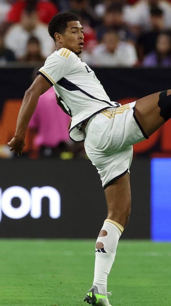 Bellingham. durante un partido de pretemporada del Real Madrid