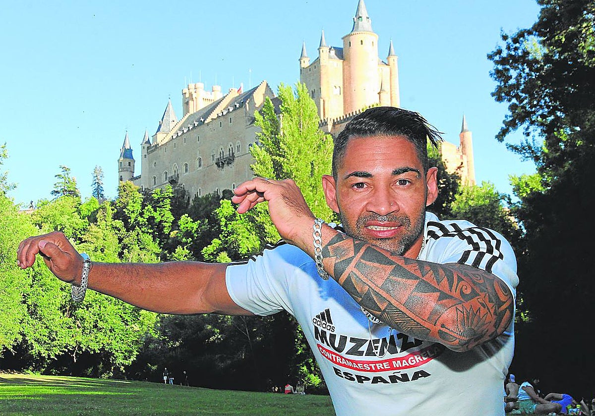 Magrela posa para ABC en Segovia