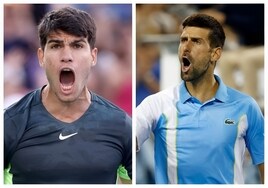 Alcaraz - Djokovic: horario y dónde ver en televisión y online el partido de la final de Cincinnati hoy