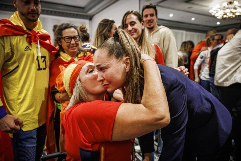La colchonera Irene Guerrero, que vive su primer Mundial, muy emocionada antes de ir al estadio