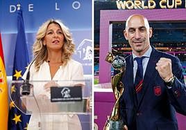 Yolanda Díaz pide la dimisión de Rubiales por el beso a Jenni Hermoso: «Ha vejado y agredido a una mujer»