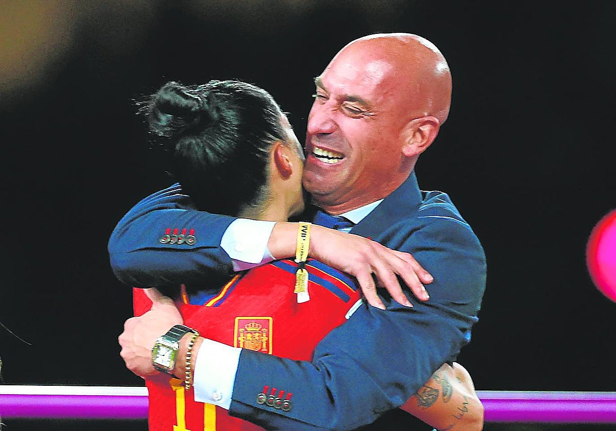 Hermoso y Rubiales, tras la final del Mundial