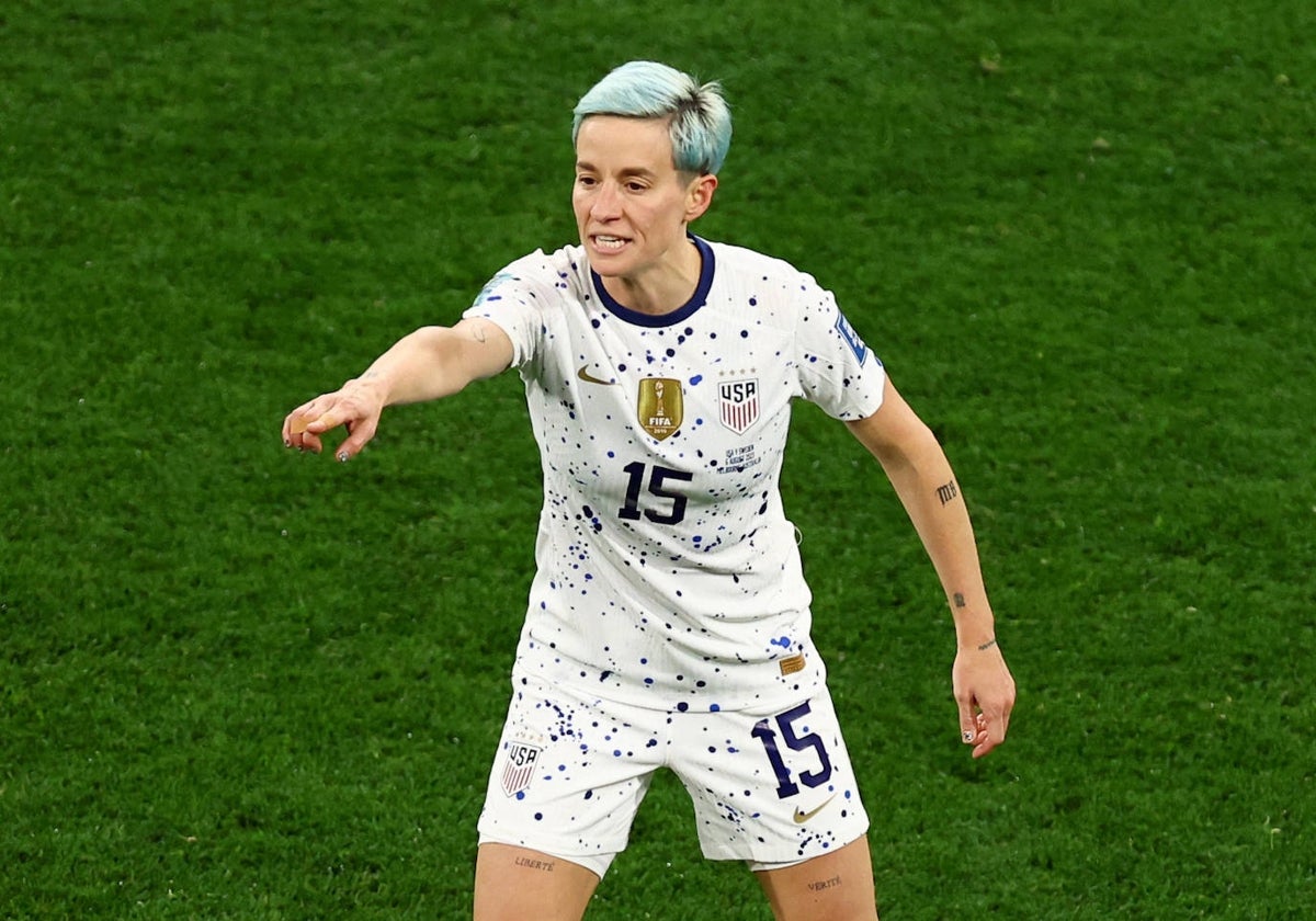 Rapinoe, durante el Mundial de fútbol